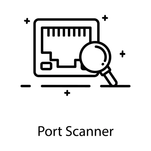 The images shows a port scanner
