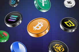 shows different crypto coins.